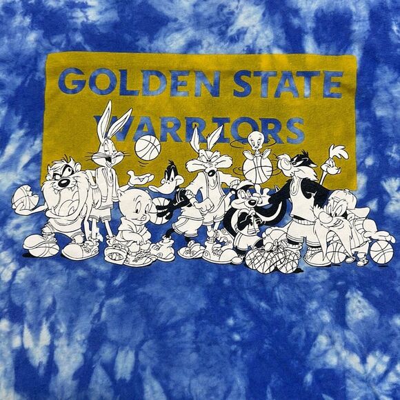 Tailgate Golden State Warriors Looney Tunes Tie Dye T-Shirt X-Large - Picture 3 of 8